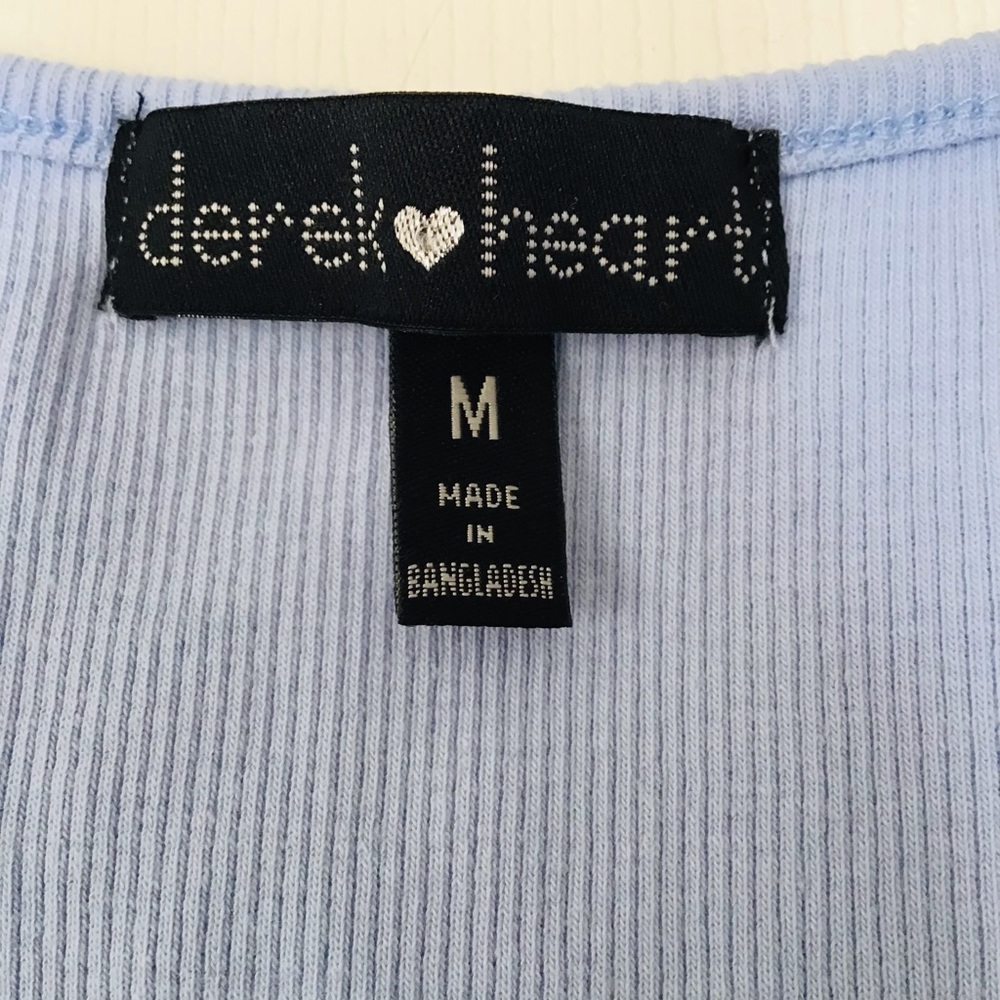Derek Heart Cute Ribbed Top - Picture 3 of 4